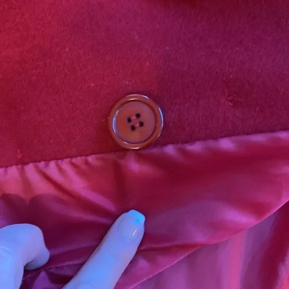 Cache Creek Vintage Wool Double Breasted Classic Christmas Winter Pea Coat Sz L - Picture 15 of 15